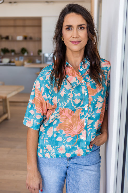 Emma Tropical Floral Shirt