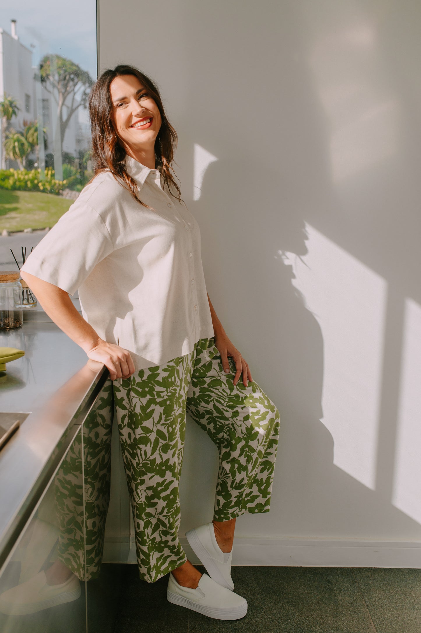Lily Green Patch Pants