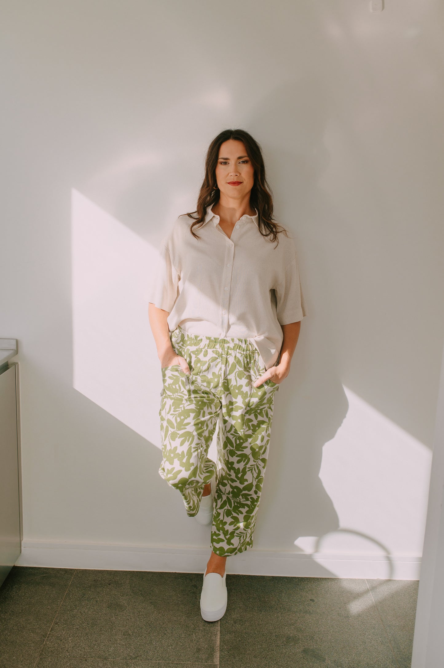 Lily Green Patch Pants