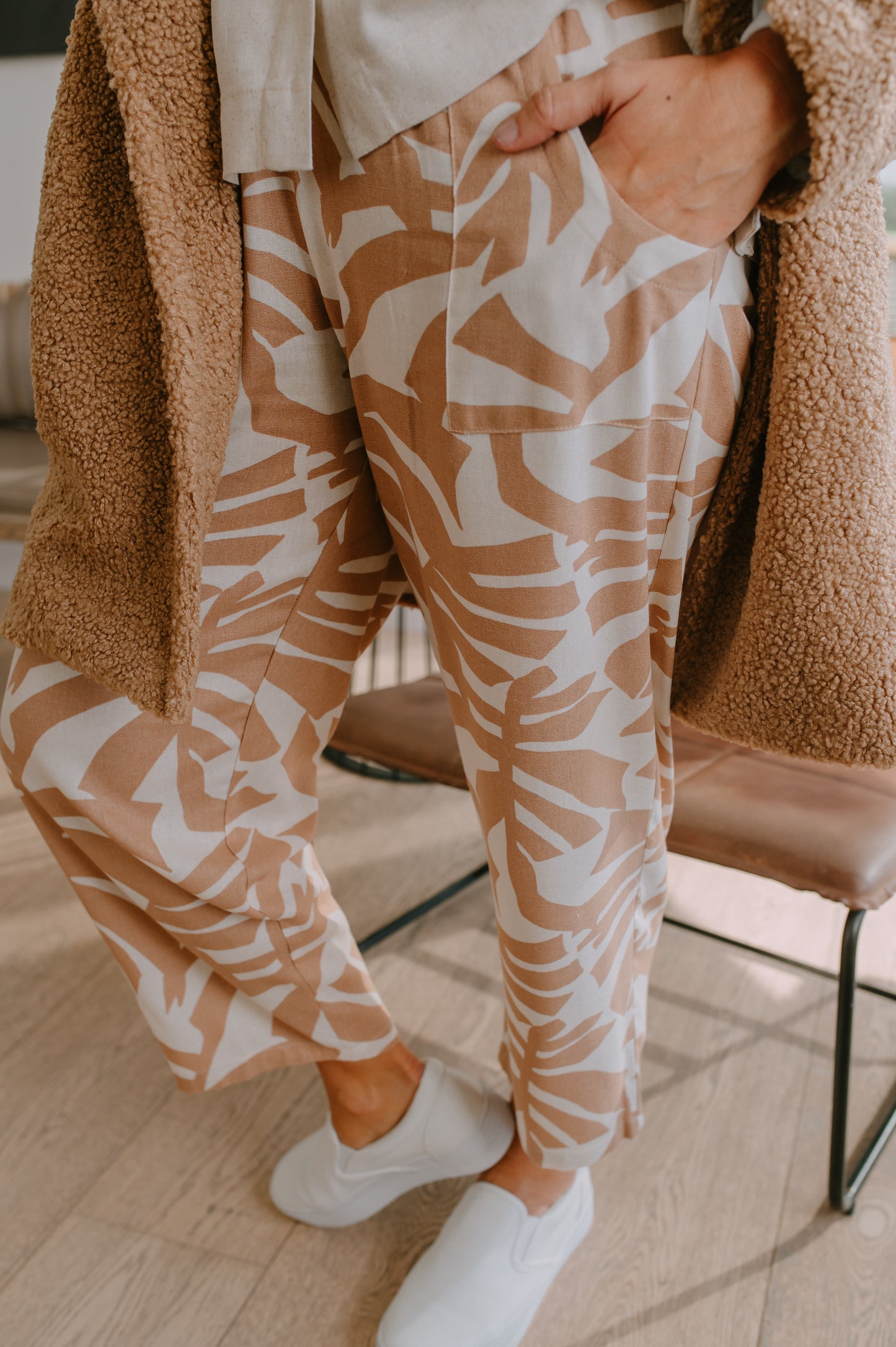 Lily Cream Patch Pants