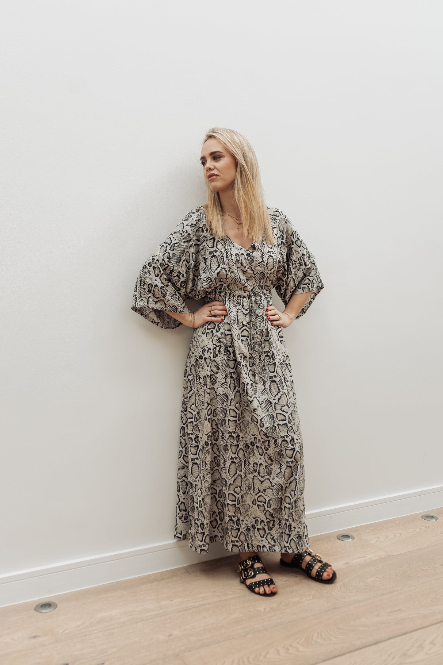 Sophia Snake-Print Dress