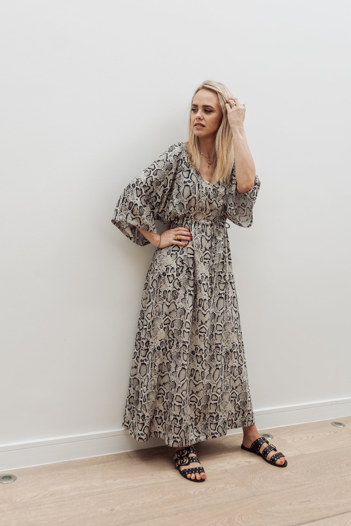 Sophia Snake-Print Dress