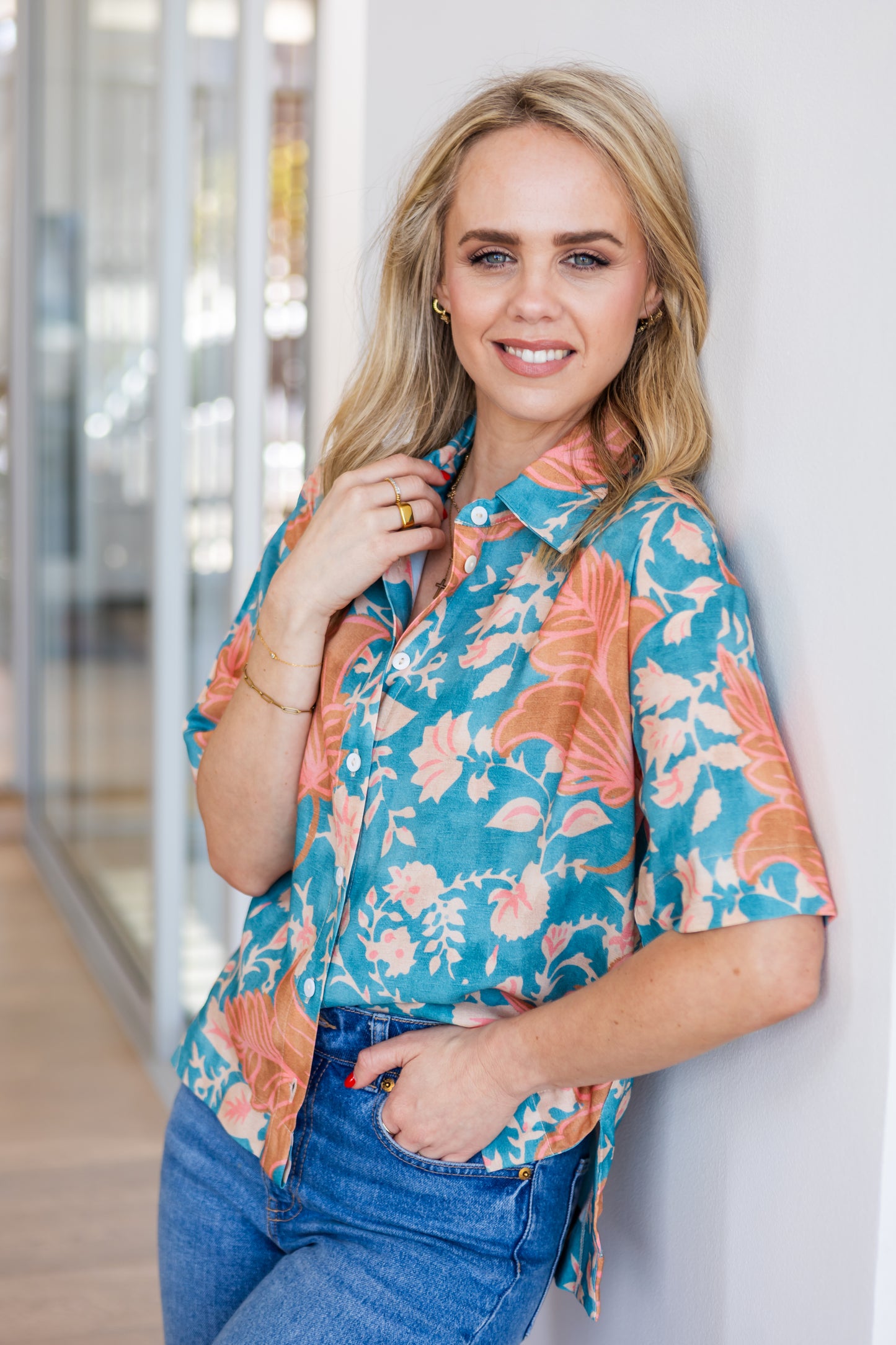 Emma Tropical Floral Shirt