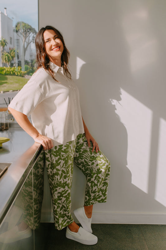 Lily Green Patch Pants