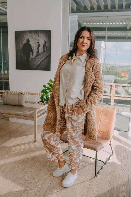Lily Cream Patch Pants
